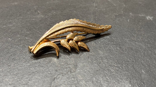 Broche ancienne plaquée or