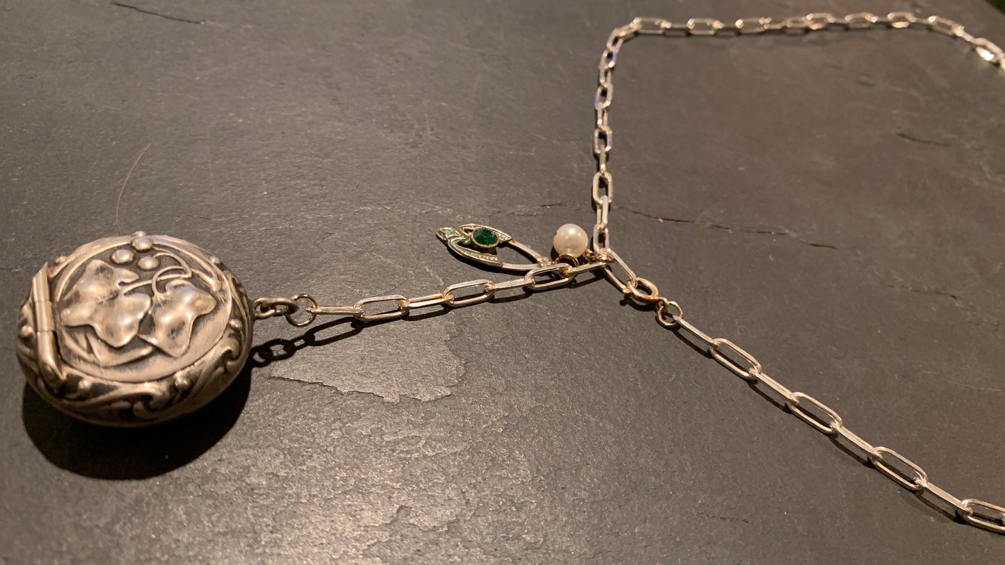 Collier argent en pendentif boîte - blissparis