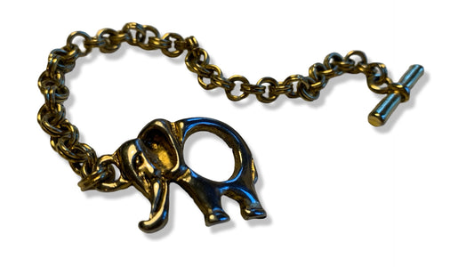 Bracelet gourmette et éléphant - blissparis