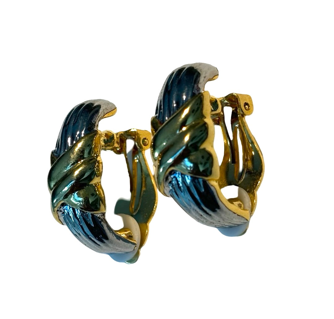 Clips vintage or et argent - blissparis