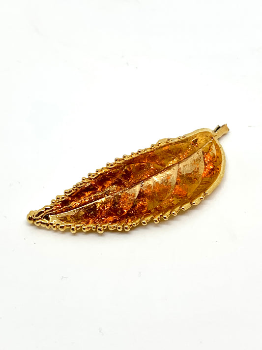 Broche Vintage en feuille - blissparis