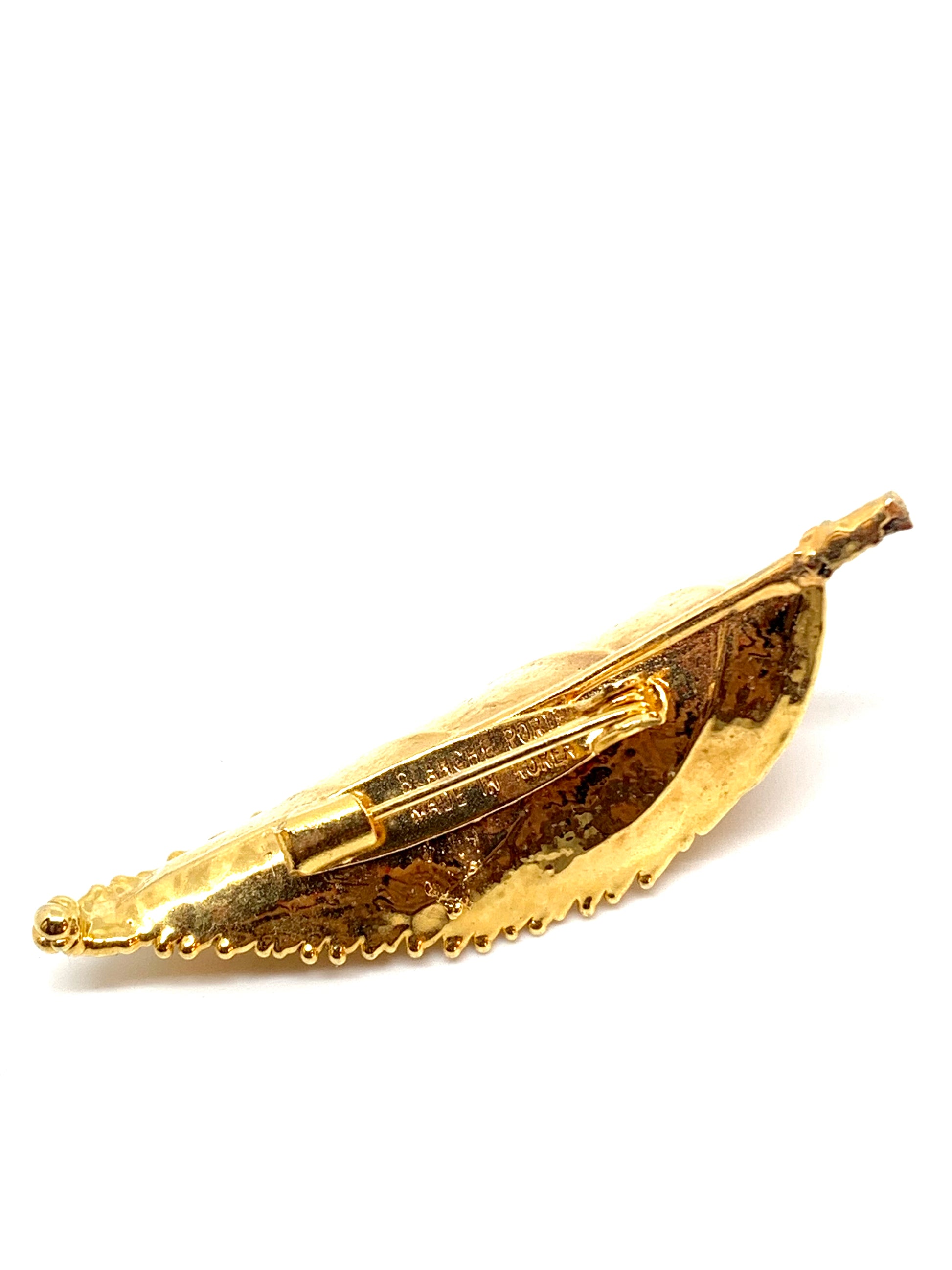 Broche Vintage en feuille - blissparis